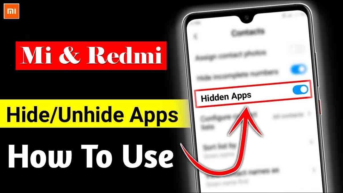 how to lock, hide, unhide & open apps in mi