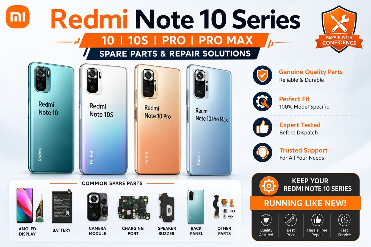 redmi note 10 series spare parts price