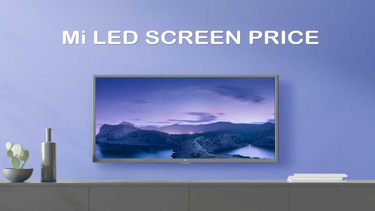 mi led tv screen replacement price