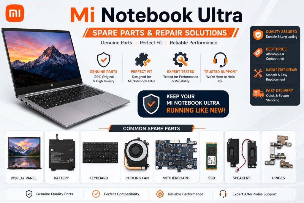 mi notebook ultra spare parts price
