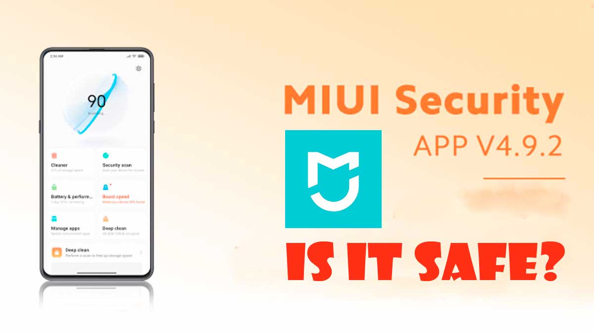 is mi security app safe