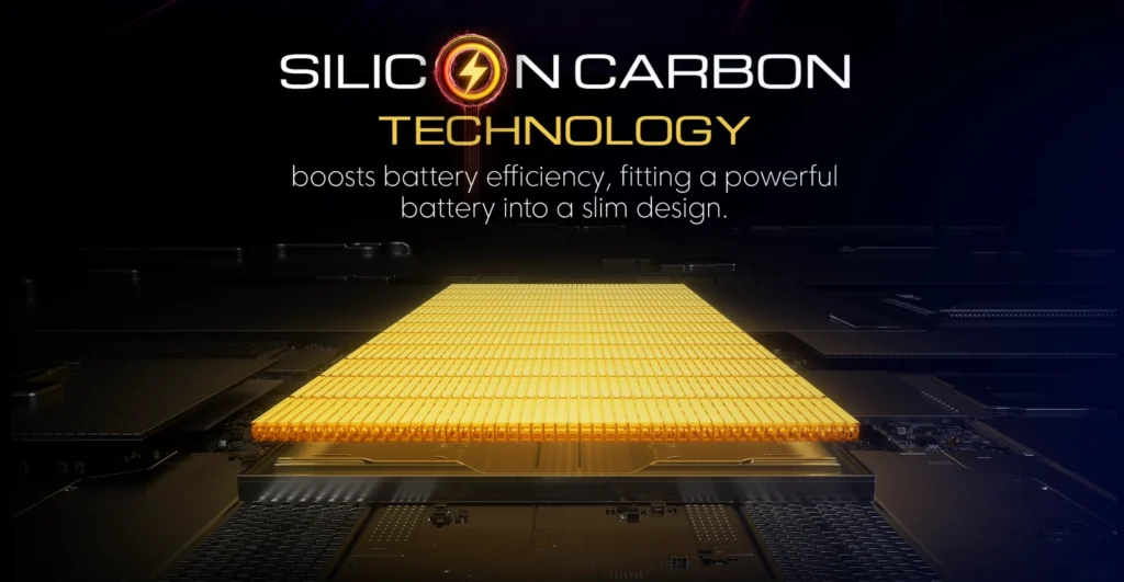 POCO Silicon Carbon battery technology internal circuit architecture boosting battery energy efficiency