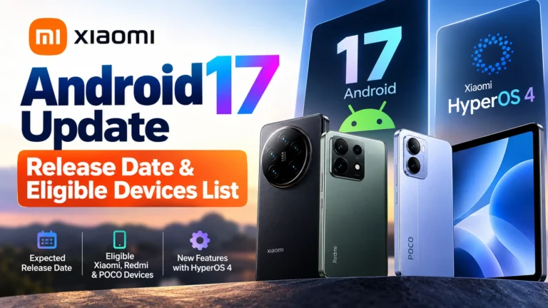 Xiaomi Android 17 (HyperOS 4) Update: Release Date, Rollout Schedule & Eligible Devices
