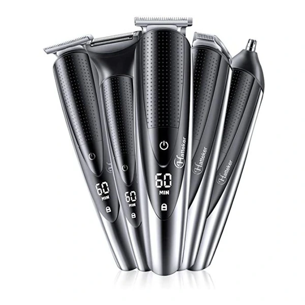 Hatteker 5 In 1 Men's Trimmer and Cordless Hair Clipper Grooming Kit