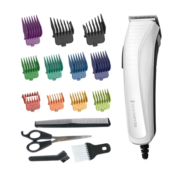 Remington HC5035 ColourCut Corded Hair Clipper Kit with 9 Colour Combs